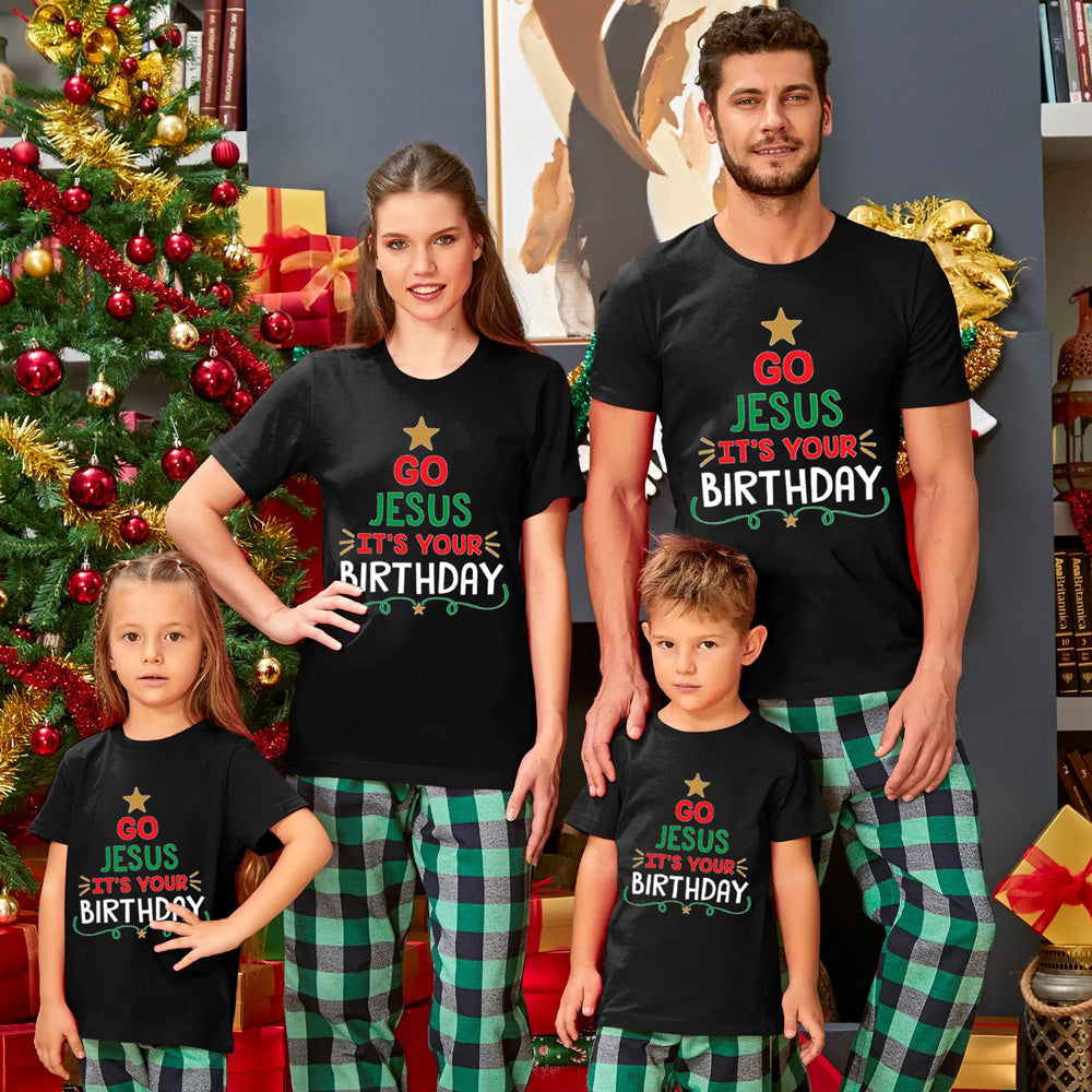 Go Jesus Christmas Family Matching Shirts