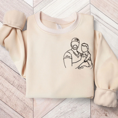 To My Man - Custom Photo Embroidery Shirt