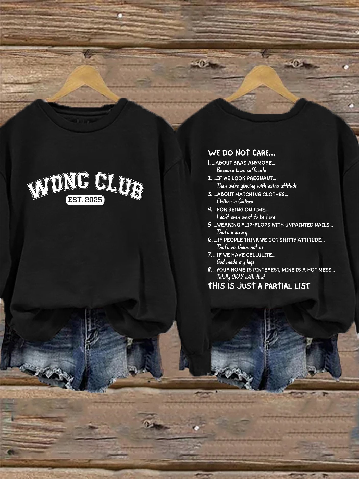 🔥Buy 3 Get 15% Off🔥Retro Proud Member Of WDNC Club Est. 2025 Print Sweatshirt
