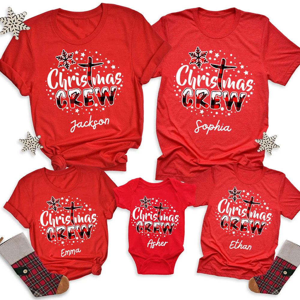 Personalized Christmas Crew Family Matching Shirts