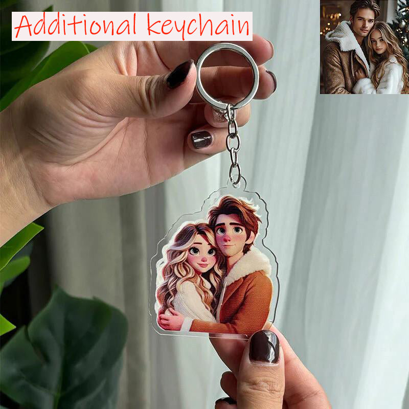 Personalised Portrait Couple/Family Key Holder