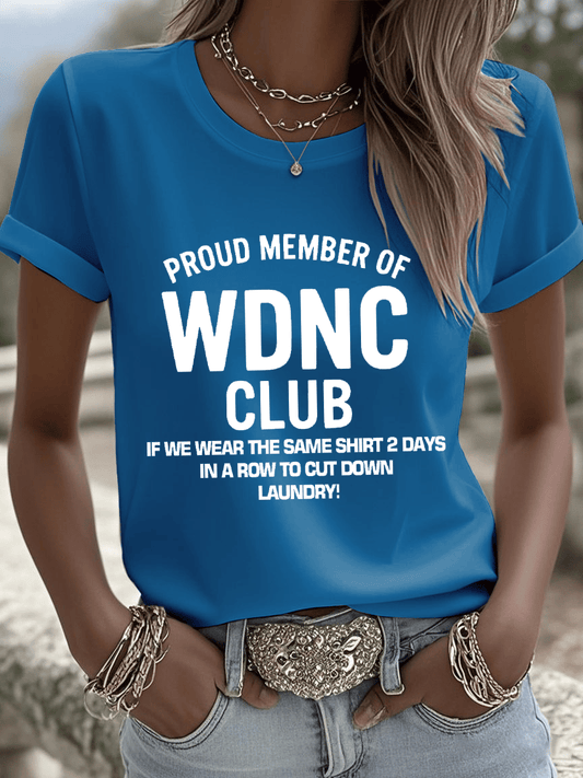 🔥Buy 3 Get 15% Off🔥Women's Sunflower Proud Member Of WDNC Club Print Shirt