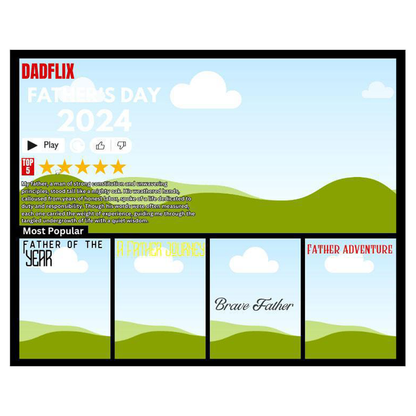 Customized Dadflix Movie Photo Collage, For Father's Day Gifts