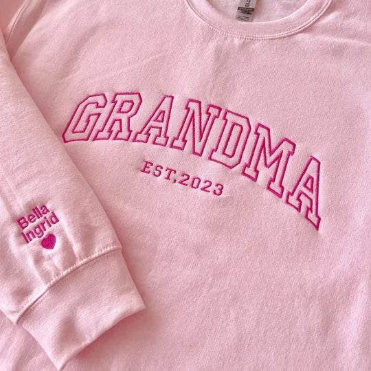 Custom Embroidered MAMA Sweatshirt, Mother's Day Gift