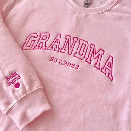 Custom Embroidered MAMA Sweatshirt, Mother's Day Gift