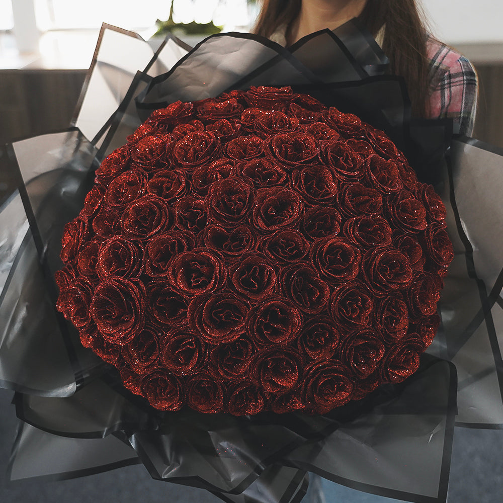 💕Glitter Rose Bouquet💕 - Best Gift to Couples (Never Wither)