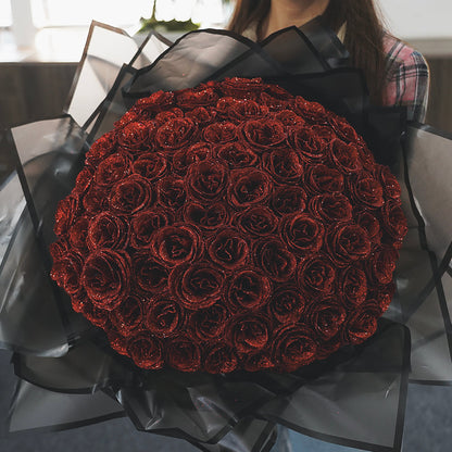 💕Glitter Rose Bouquet💕 - Best Gift to Couples (Never Wither)