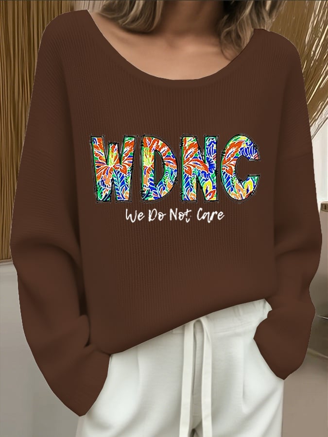🔥Buy 3 Get 15% Off🔥Women's WDNC Menopause and Perimenopause Print Drop Shoulder Sweater