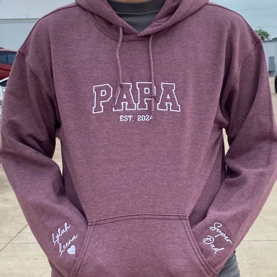 Custom Embroidered DAD Sweatshirt, Father's Day Gift
