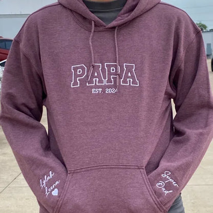 Custom Embroidered DAD Sweatshirt, Father's Day Gift