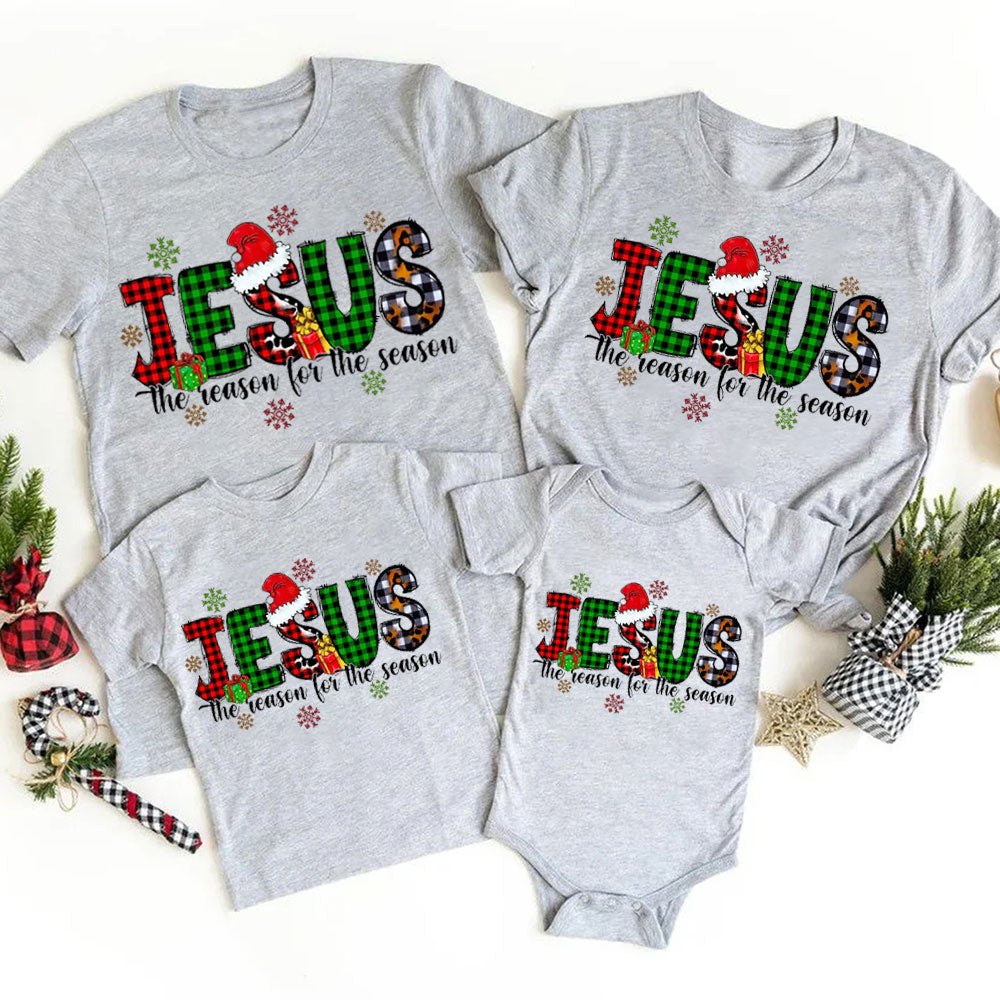 Jesus the Reason for the Season Christmas Family Matching Shirts