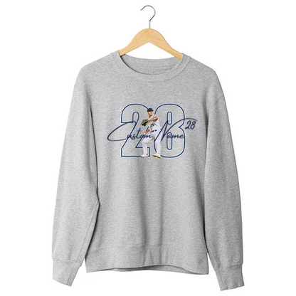 Custom Family Photo Sport T-Shirt/Personalize Cheer Tee