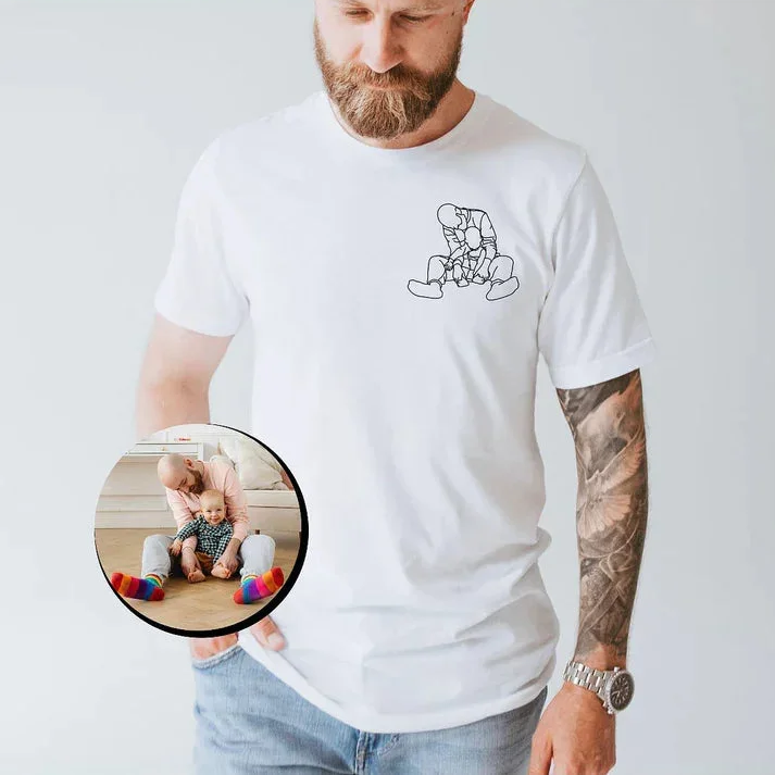 To My Man - Custom Photo Embroidery Shirt