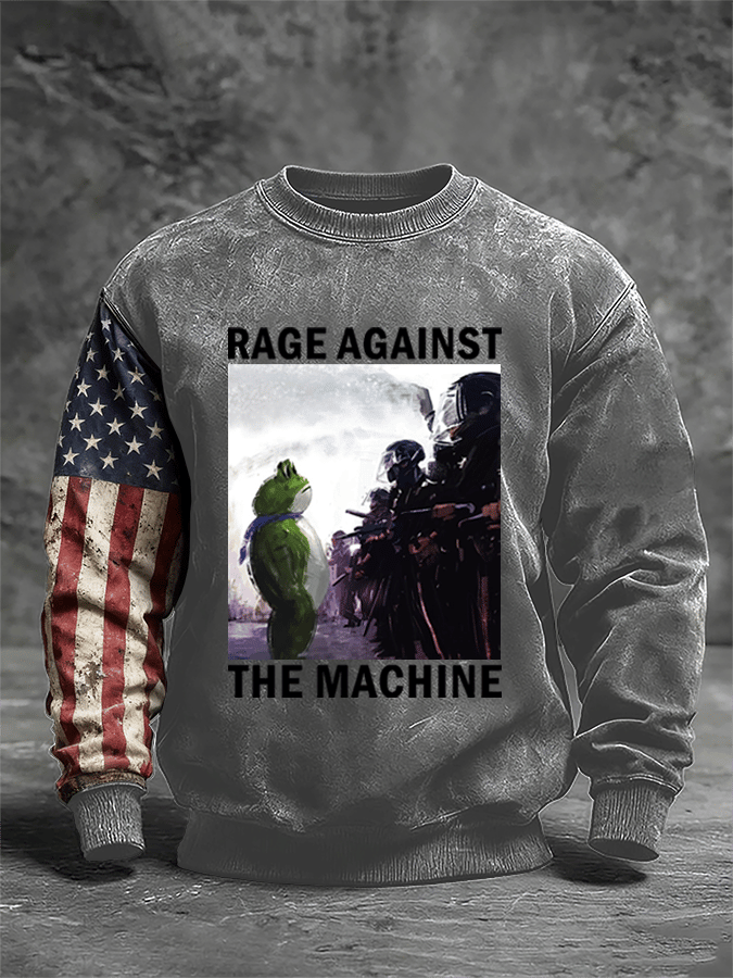 🔥Buy 3 Get 15% Off🔥Men's FDT Print Crew Neck Sweatshirt