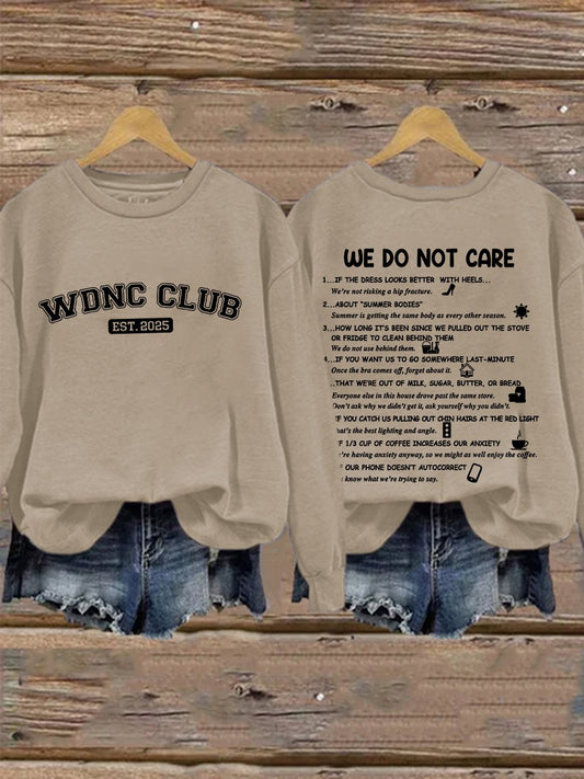 🔥Buy 3 Get 15% Off🔥Retro Funny WDNC Menopause Perimenopause Print Sweatshirt