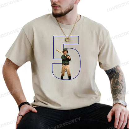 Custom Family Photo Sport T-Shirt - Personalized Designs for Sports Dads