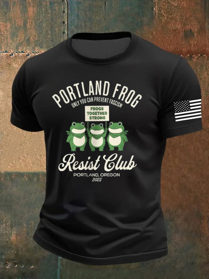 🔥Buy 3 Get 15% Off🔥Men's Portland Frog Print T-Shirt