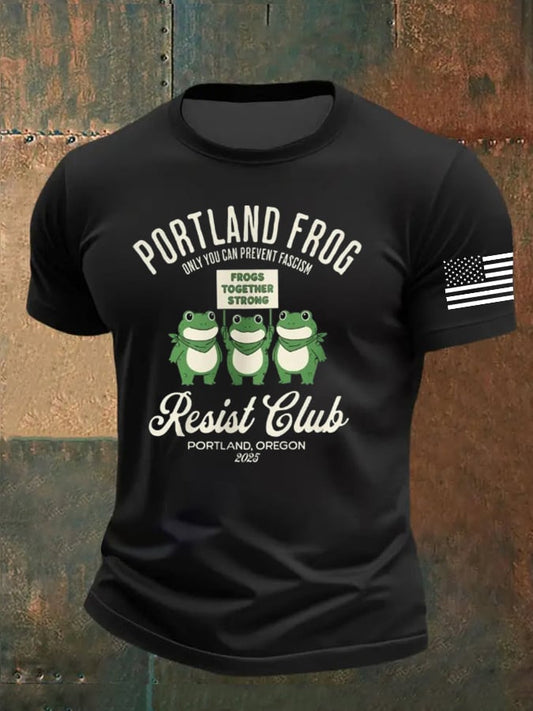 🔥Buy 3 Get 15% Off🔥Men's Portland Frog Print T-Shirt