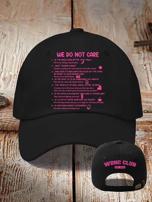 🔥Buy 3 Get 15% Off🔥Retro Funny WDNC Club Menopause Perimenopause Print Baseball Cap