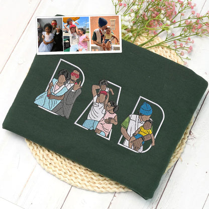 Custom Family Embroidered Sweatshirt – A Unique and Heartwarming Gift for Dad or Mom