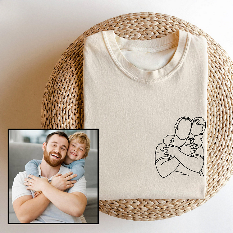 To My Man - Custom Photo Embroidery Shirt