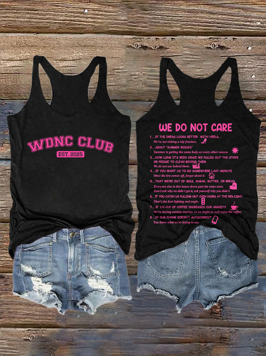 🔥Buy 3 Get 15% Off🔥Retro Funny WDNC Menopause Perimenopause Print Tank Top