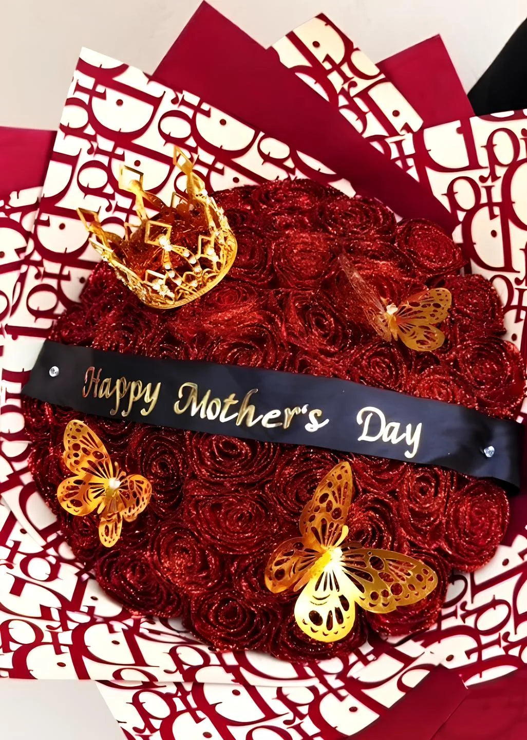 Everlasting Glitter Rose Bouquet 🌹✨ - Timeless Mother's Day Gift (Never Wither)