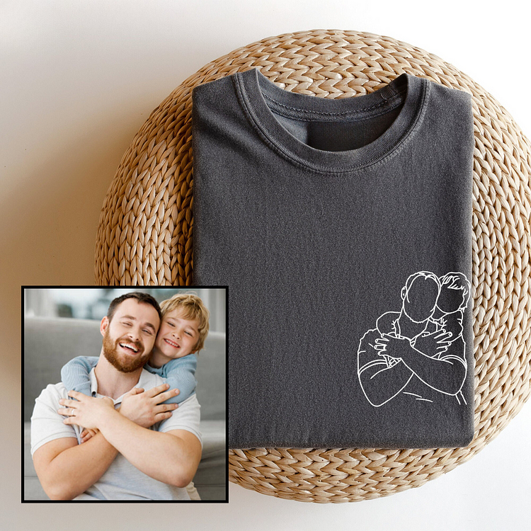 To My Man - Custom Photo Embroidery Shirt