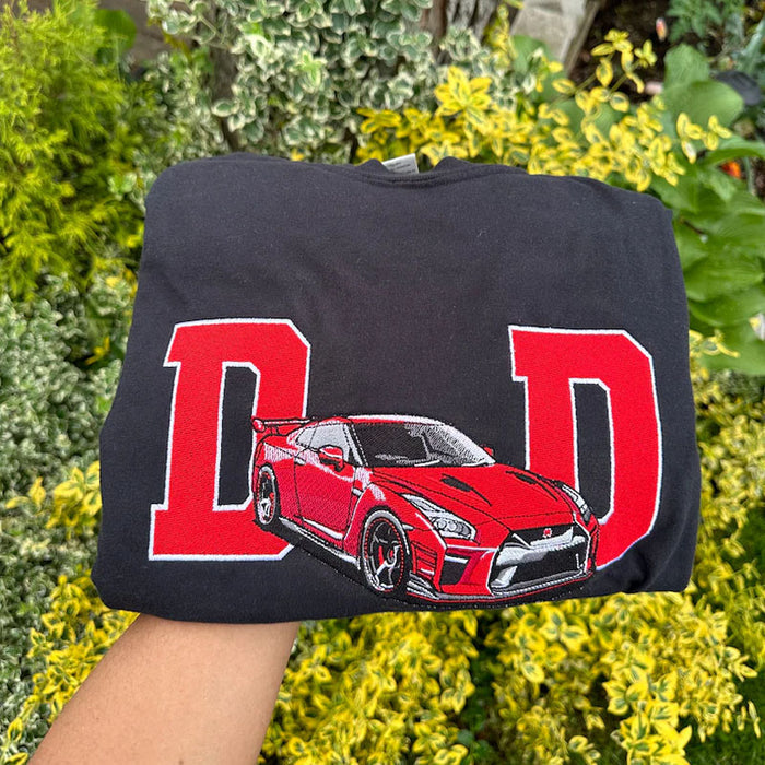 Custom Embroidered Car Photo Dad Shirt ,Fathers Day Shirt, Car Enthusiast Gift