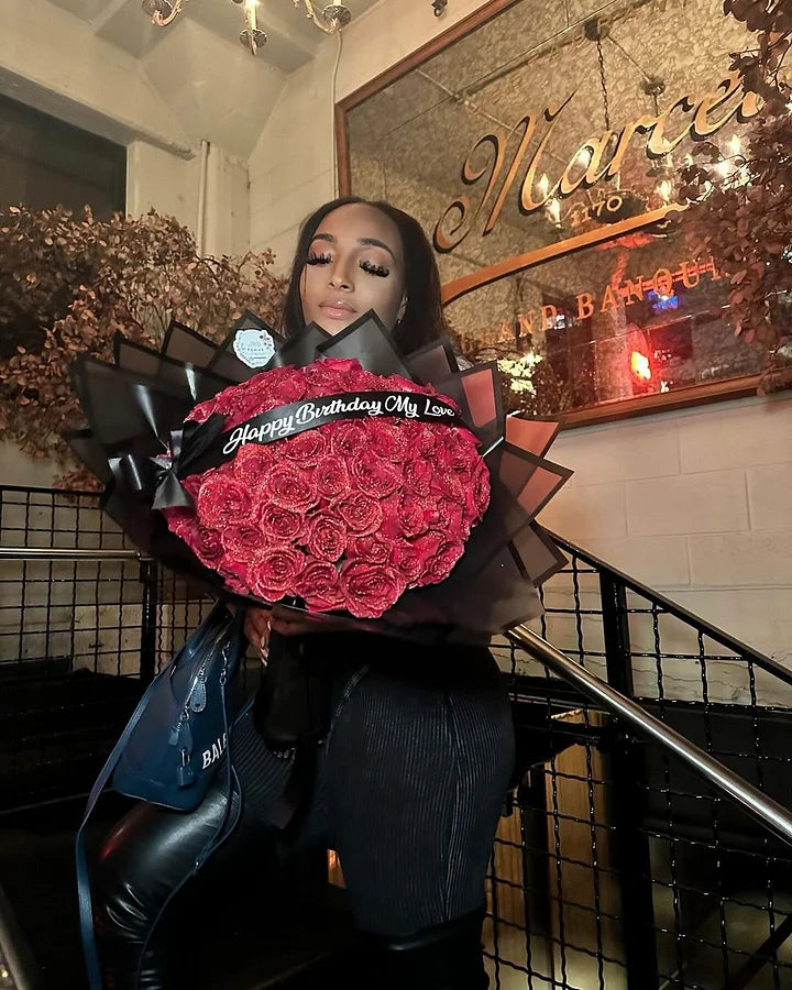 💕Glitter Rose Bouquet💕 - Best Gift to Couples (Never Wither)