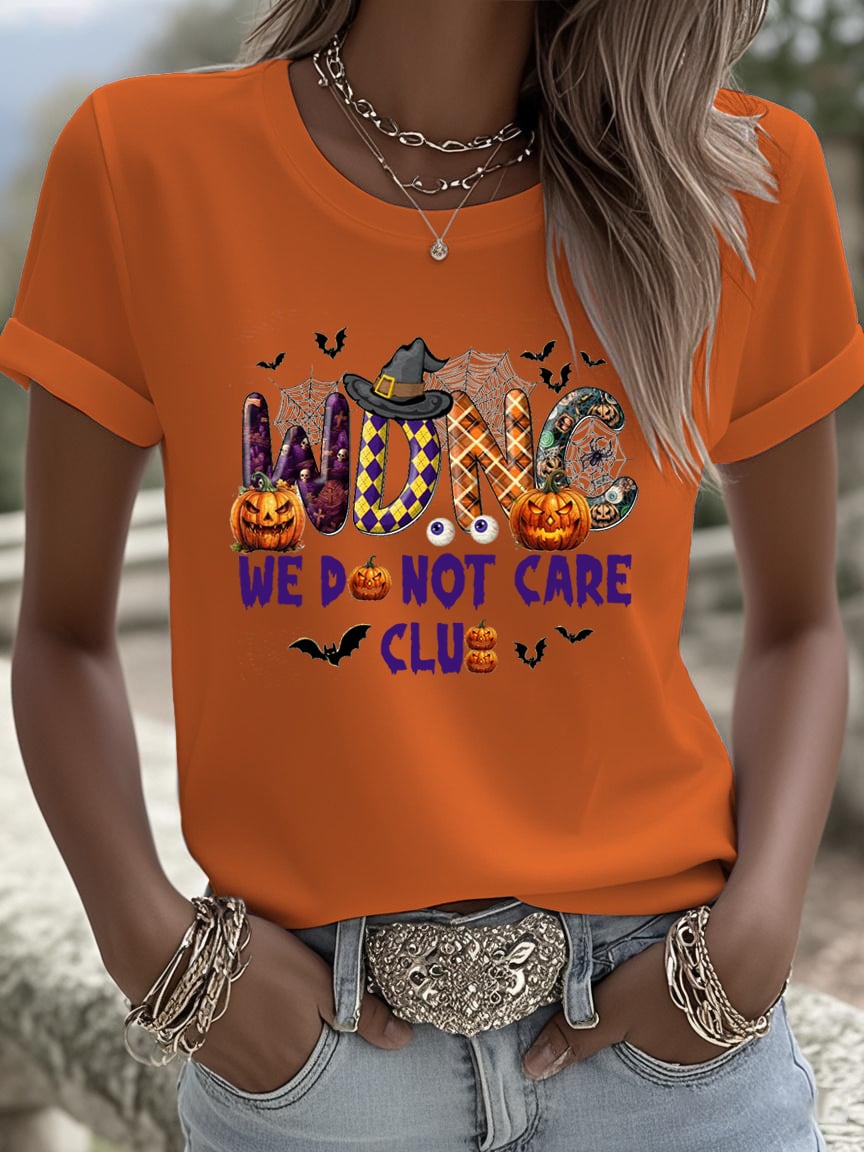 🔥Buy 3 Get 15% Off🔥Women's Halloween WDNC Menopause And Perimenopause Print T-Shirt