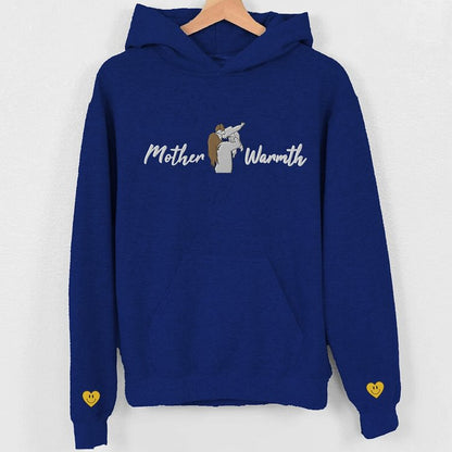 Hoodie With Photo Embroidery Personalized Custom Portrait Mom Hoodie