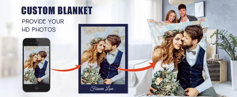 Custom Picture Car Blanket Interesting Print Present for Family Gift For DAD