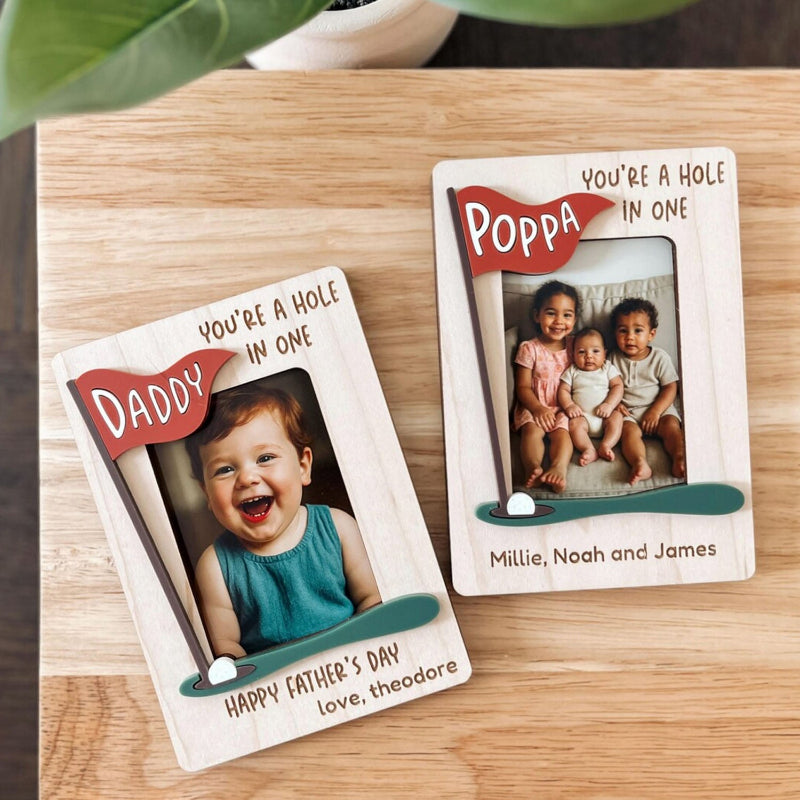 Personalized Golf Fridge Photo Holder Magnet, Fathers Day Gift, Gift For Husband, Gift For Dad, Grandpa