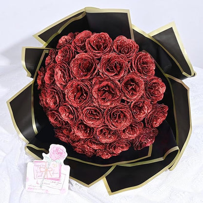 💕Glitter Rose Bouquet💕 - Best Gift to Couples (Never Wither)