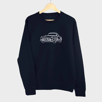 Custom Car Outline Photo T-Shirt, Personalized Gift for Him, Gift for Dad, Father's Day Gift