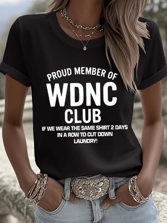 🔥Buy 3 Get 15% Off🔥Women's Sunflower Proud Member Of WDNC Club Print Shirt