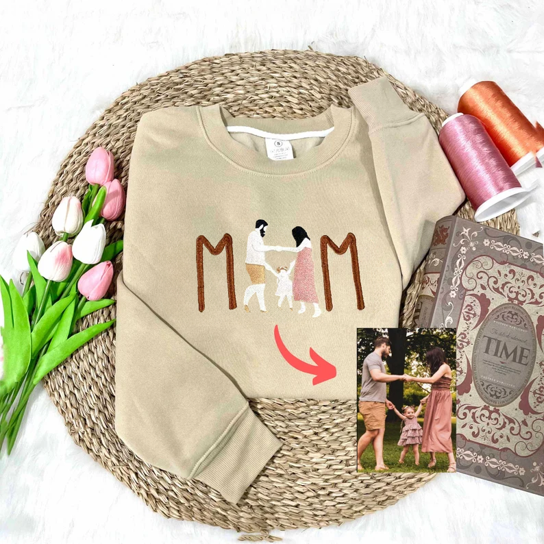 Personalised Mum Embroidered Sweatshirt