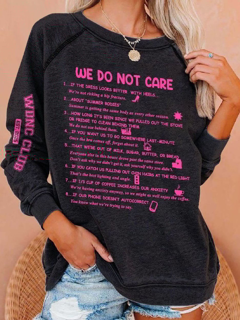 🔥Buy 3 Get 15% Off🔥Retro Funny WDNC Club Menopause Perimenopause Print Sweatshirt