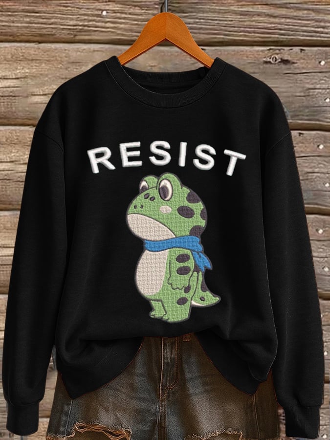 🔥Buy 3 Get 15% Off🔥Women's Frog Revolt Print Hoodie