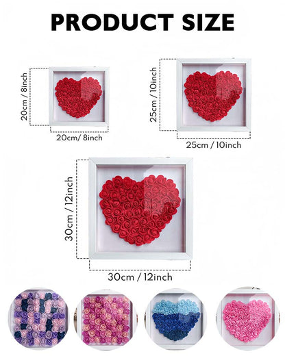 Best Mom Ever We Love You - Personalized Flower Shadow Box