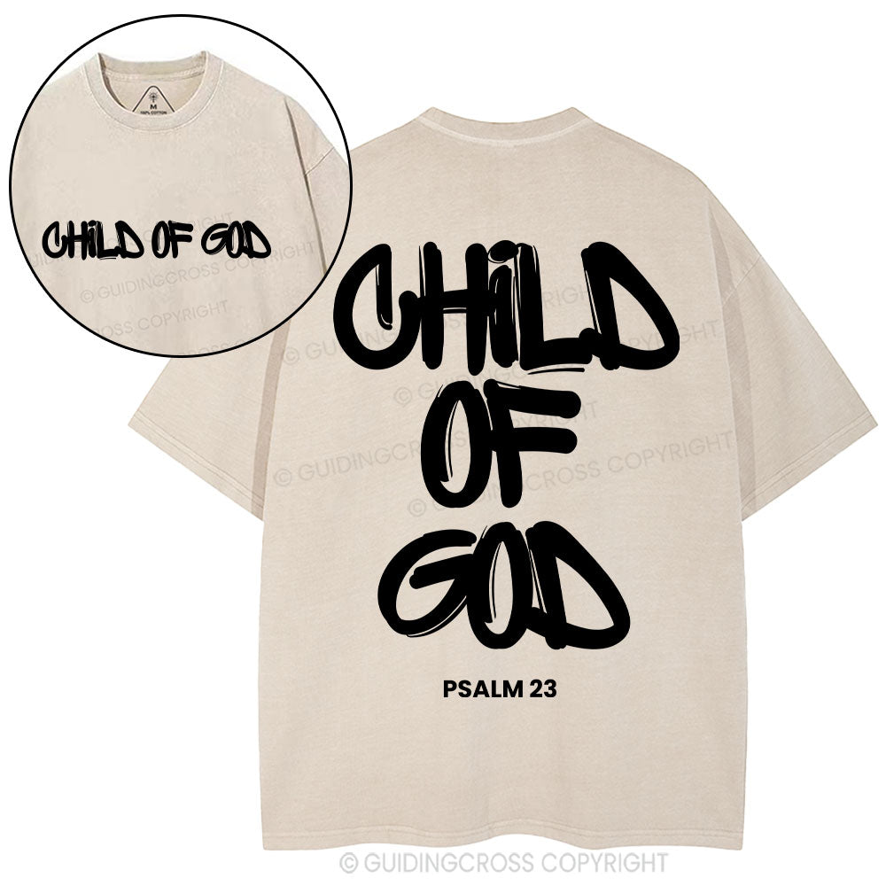 Child Of God  Christian Washed T-Shirt