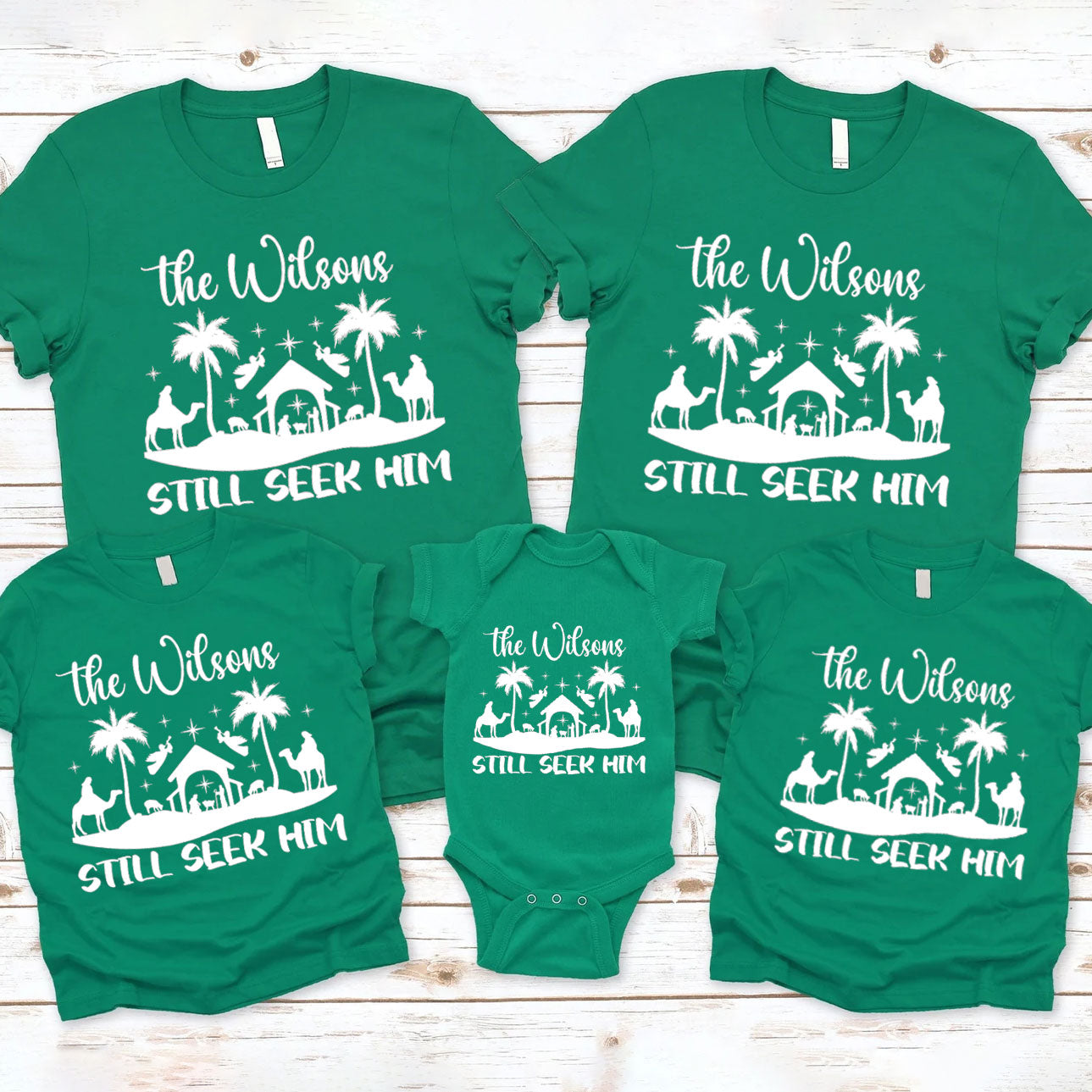 Personalized  Still Seek Him Family Matching Shirts