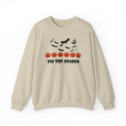 Custom Embroidered Halloween Tis The Season Halloween Sweatshirt | Halloween Gift