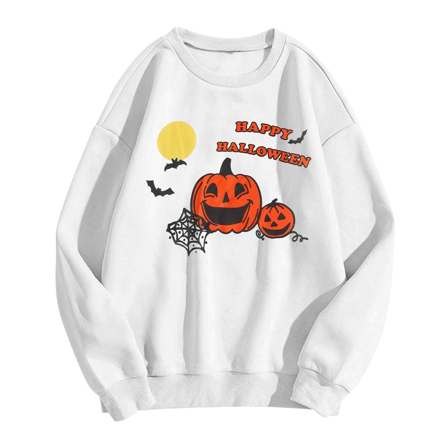 Custom Embroidered Halloween Pumpkin Print Sweatshirt | Halloween Gift