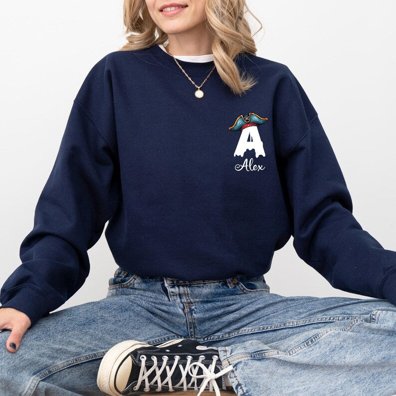 Custom Personalized Halloween Family Sweatshirt with Custom Name