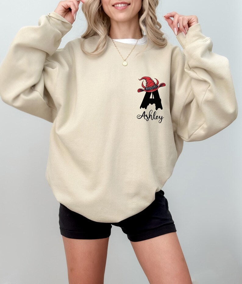 Custom Personalized Halloween Family Sweatshirt with Custom Name