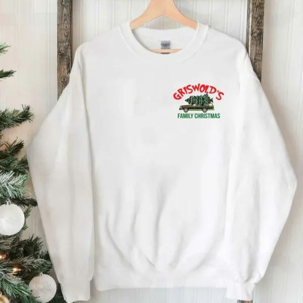 Custom Embroidered Griswold Family Christmas Shirt | Funny Christmas Shirt | Dickless Sweatshirt | Clark Griswold Shirt