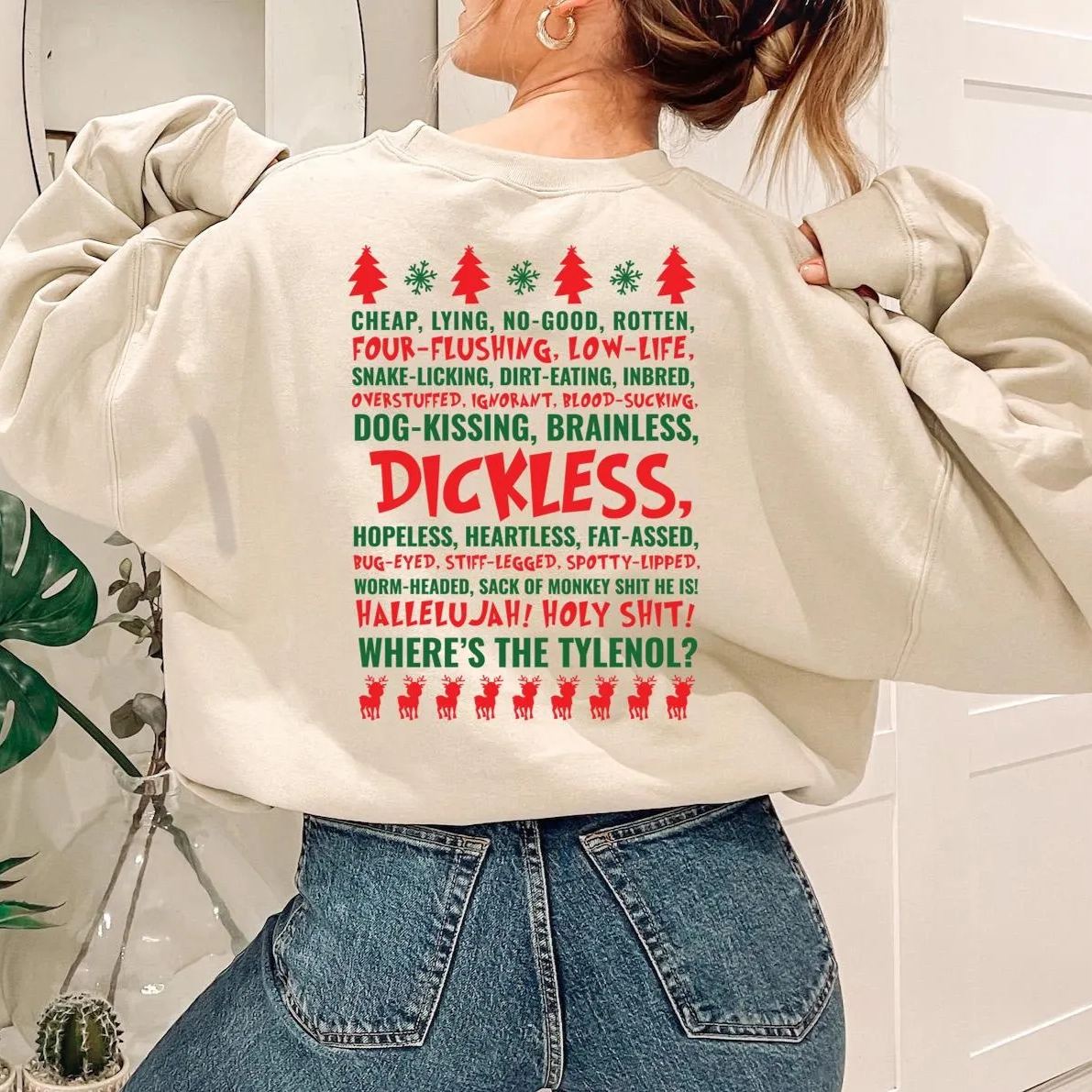 Custom Embroidered Griswold Family Christmas Shirt | Funny Christmas Shirt | Dickless Sweatshirt | Clark Griswold Shirt