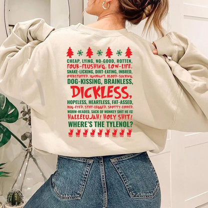Custom Embroidered Griswold Family Christmas Shirt | Funny Christmas Shirt | Dickless Sweatshirt | Clark Griswold Shirt
